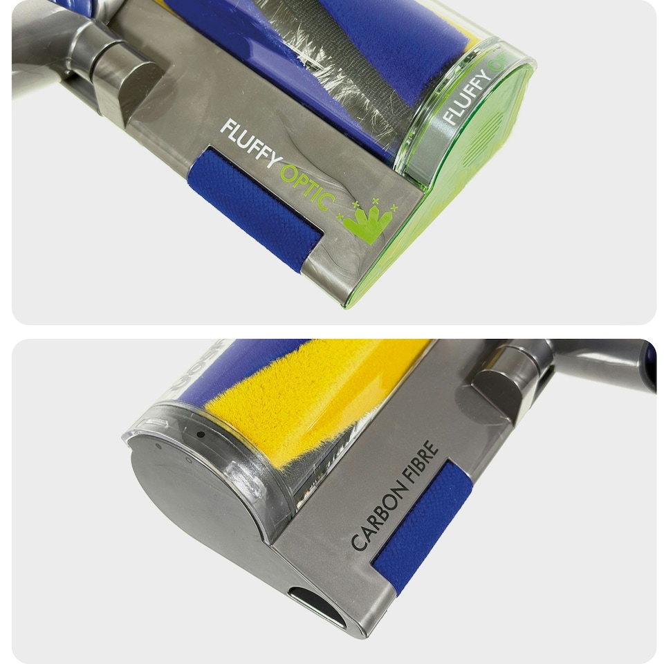 image 1 of SPARES2GO Fluffy Optic Cleaner Head For Dyson Gen5detect SV23 Absolute 972417-01