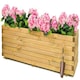 image 2 of Primrose Pine Raised Flower Bed Planed Trough Planter Timber 140cm