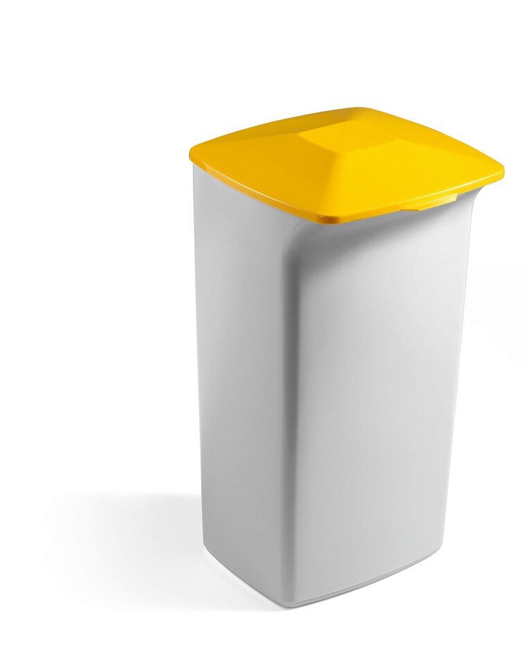 image 1 of Durable 40L Square Waste Bin Grey | Strong Stylish Recycling Bin | DURABIN | Grey