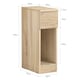 image 3 of SoBuy FBT111-Nx2,Set of 2 Slim Bedside Table Nightstand with Drawer and Shelf