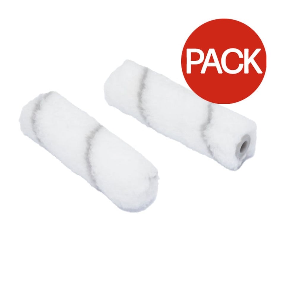image 1 of Harris Seriously Good Medium Pile Paint Roller Sleeve (Pack of 2) - White - One Size