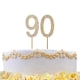 image 2 of Cake Topper Number 90 - Gold Diamond Gold