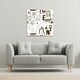image 2 of Hand drawn sketch Egypt (Canvas Print) 77 x 77 x 4cm