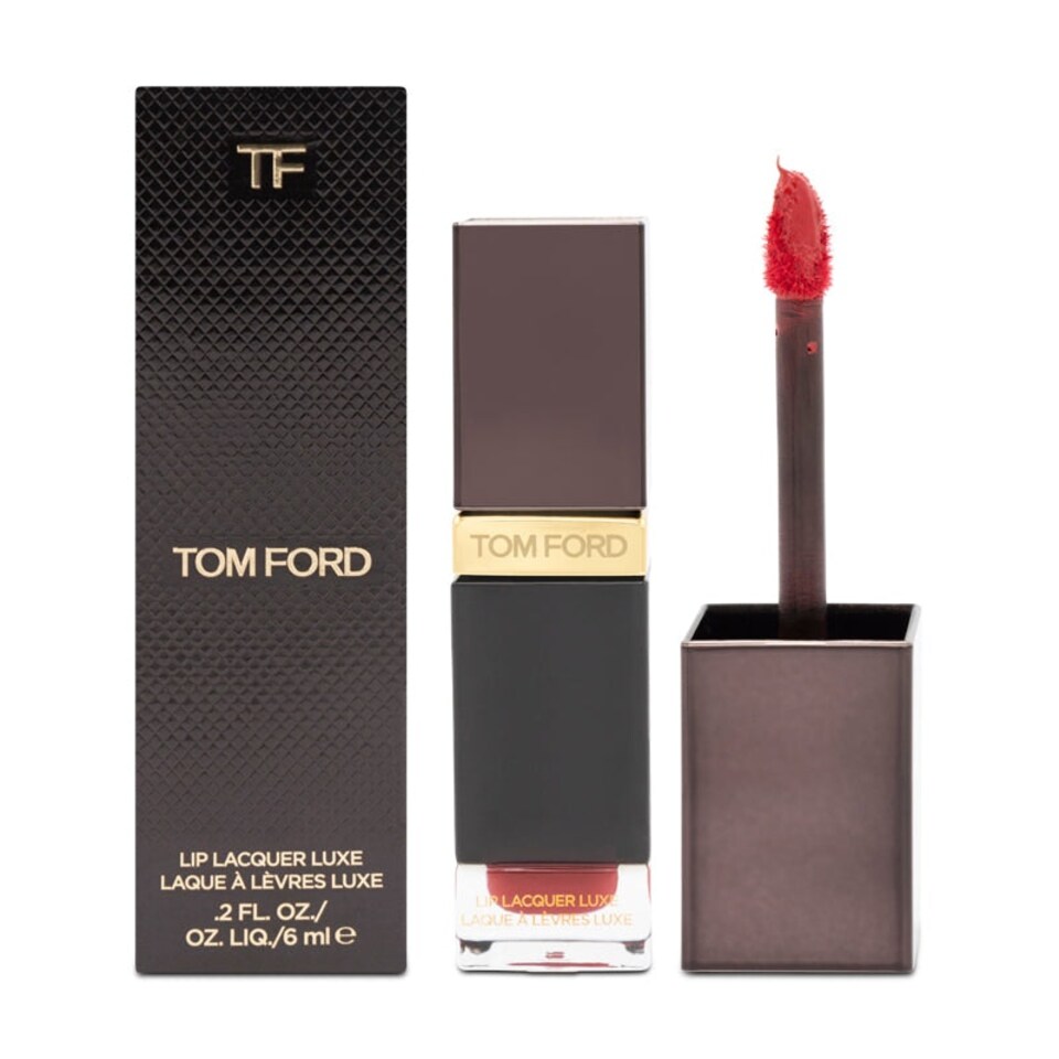 image 1 of Tom Ford Lip Lacquer Luxe Red Liquid Lipstick 07 Intimidate Vinyl N/A