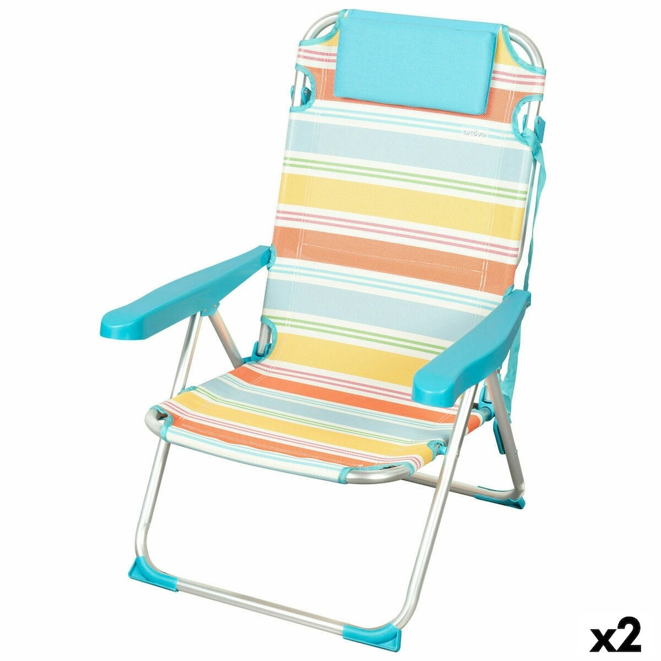 image 1 of Beach Chair Aktive 48 x 90 x 60 cm (2 Units) N/A