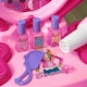image 8 of AIYAPLAY Kids Dressing Table with Mirror and Stool, Kids Vanity Table Make Up Pretend Play Toys with Light, Music, 15 Accessories, for Ages 3-6 Years, Pink