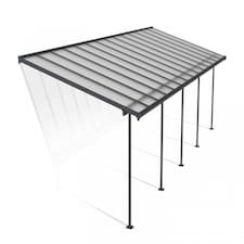 Patio Cover Sierra 3 x 8.51 Clear - Polycarbonate - L860 x W299 x H305 cm - Grey | Grey