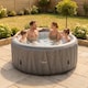 image 2 of Wave Atlantic 6 Person Inflatable Hot Tub, Grey Rattan