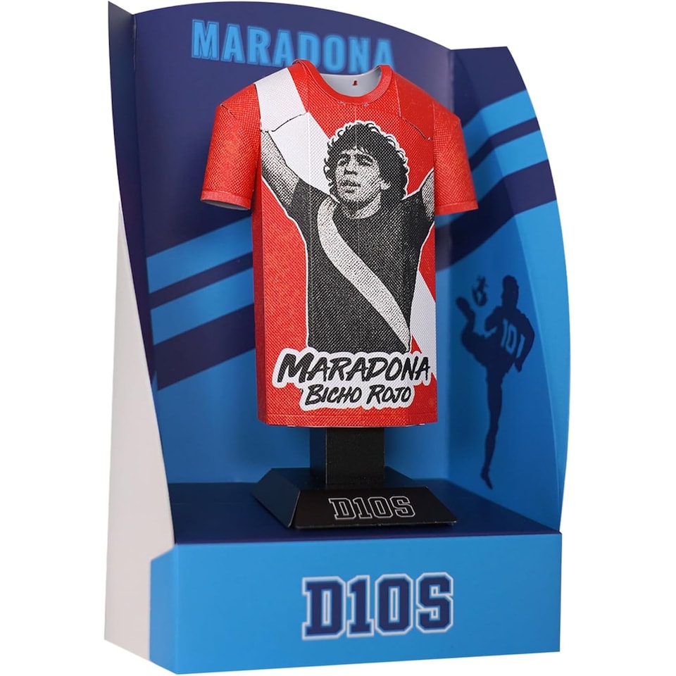 image 1 of RadStuff Metal Alloy Football Shirt - Maradona Alloy Shirt 1976/81