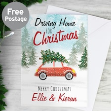 Personalised 'Driving Home For Christmas'' Card