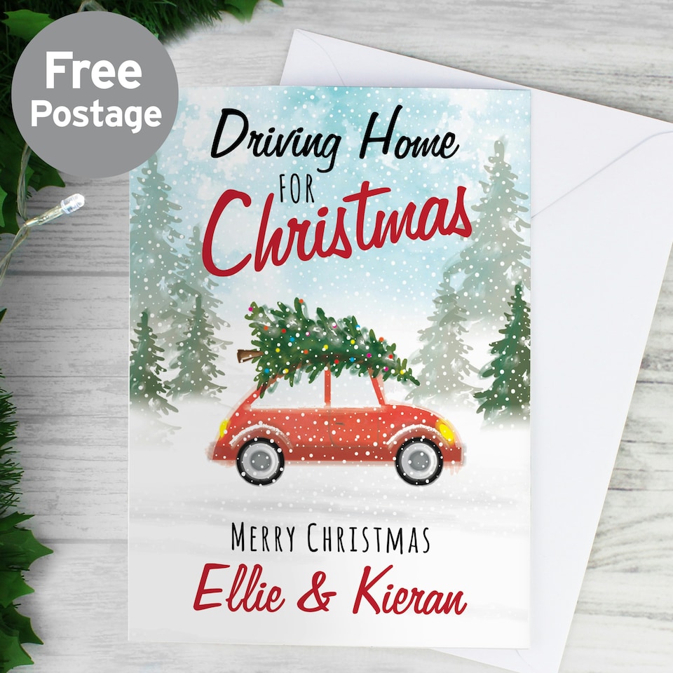 image 1 of Personalised 'Driving Home For Christmas'' Card