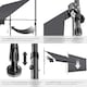 image 5 of Awning with hand crank - pressure fitted , height adjustable Black | Grey | 180 x 400 cm