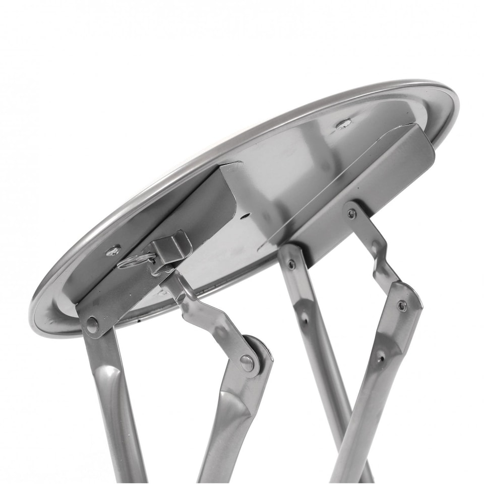 image 1 of White Padded Folding Breakfast Kitchen Bar Stool Seat | White