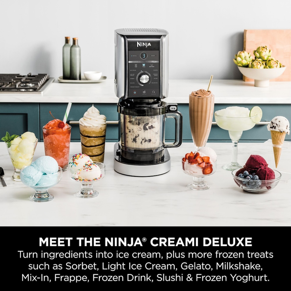 image 1 of Ninja CREAMi Deluxe 10-in-1 Ice Cream and Frozen Drink Maker NC501UK