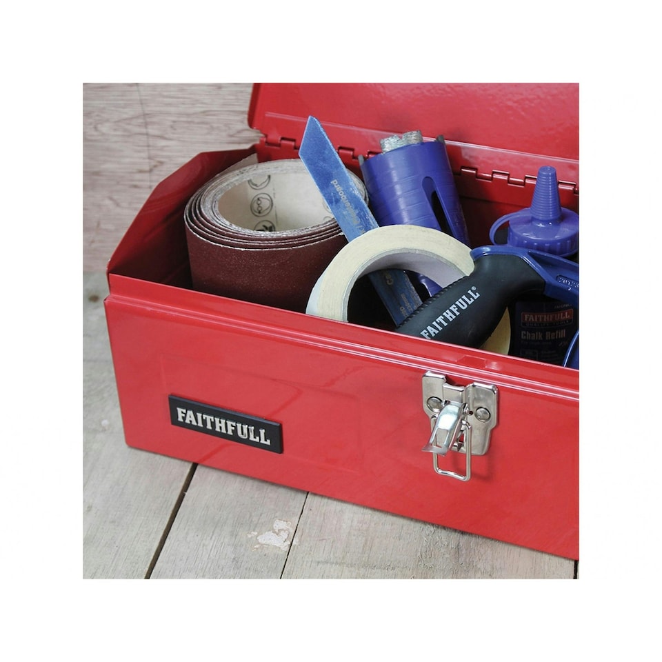 image 1 of Faithfull Barn Toolbox - Multi Colour - 42cm (16in) Multi