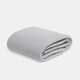 image 3 of OHS Soft Plush Polar Fleece Plain Throw | Grey | Mid Grey - 200CMx240CM