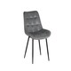 image 5 of Erica Plush Velvet Comfort Dining Chairs - Set of 4 Grey