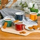 image 5 of Argon Tableware Coloured Enamel Mugs - 375ml - Navy - Pack of 6 Blue