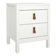 image 2 of Barcelona 3 Piece Bundle, Bedside, Chest and 2 Door Wardrobe in White
