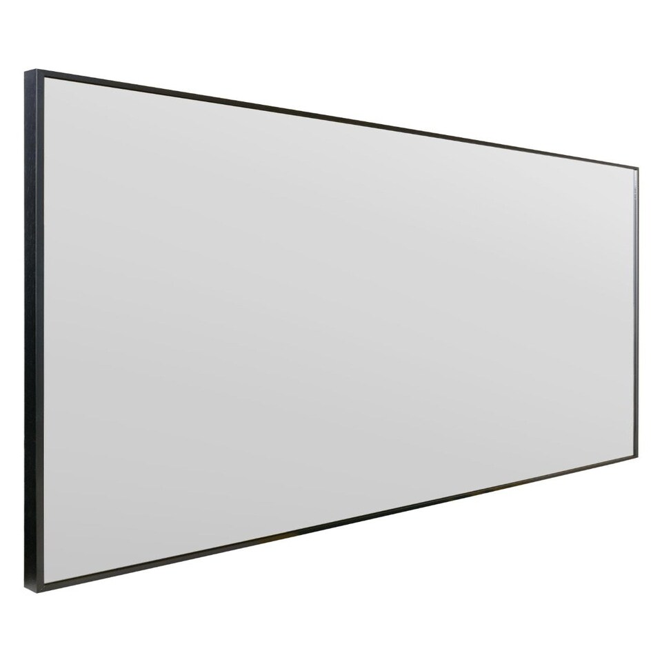 image 1 of The Artus - Black Aluminium Edged Wall Mirror 47" X 31" (120CM X 80CM) Black