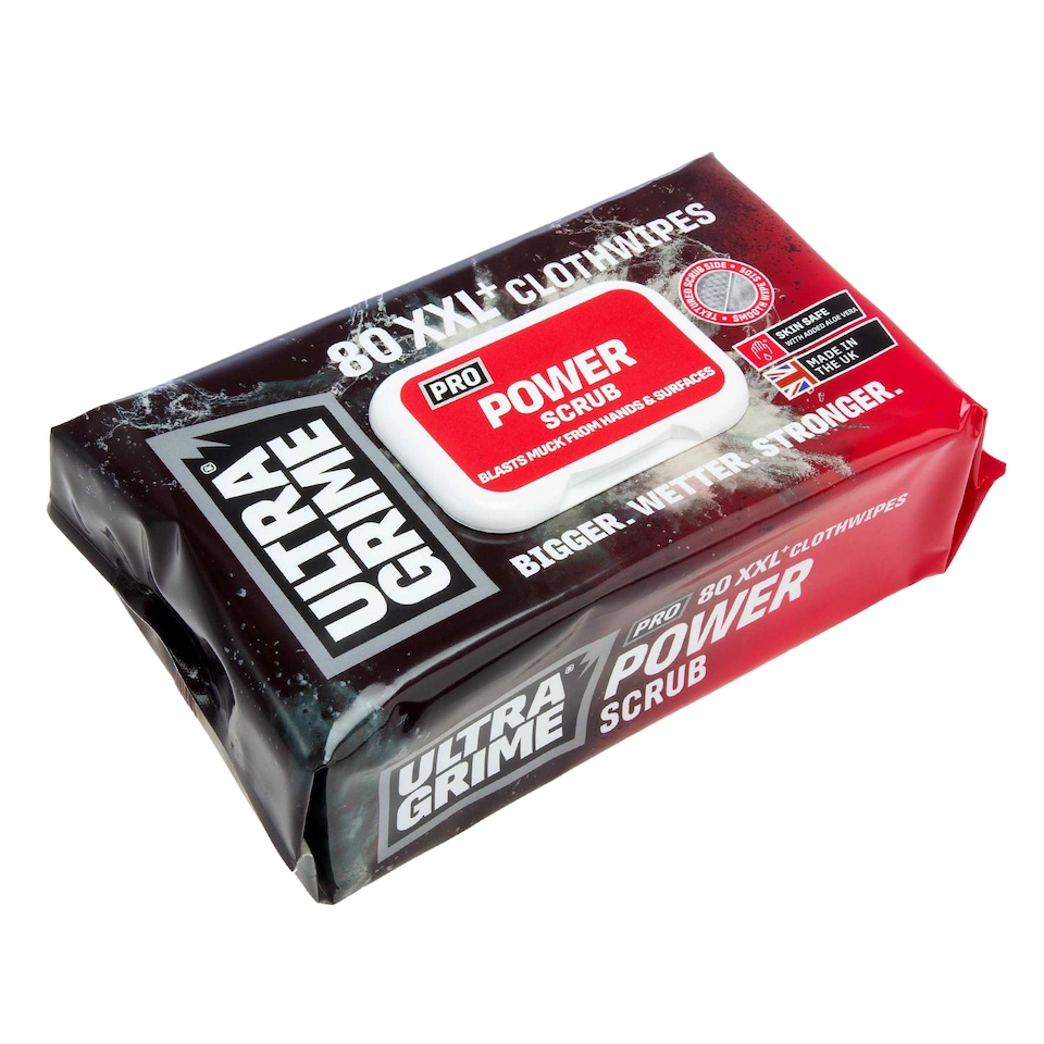 image 1 of UltraGrime Pro Power Scrub Cleaning Wipes (Pack of 6) | White | White | 1