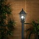 image 2 of ValueLights Black and Silver 1.2m Outdoor Bollard Light with 6W Warm White Bulb Black