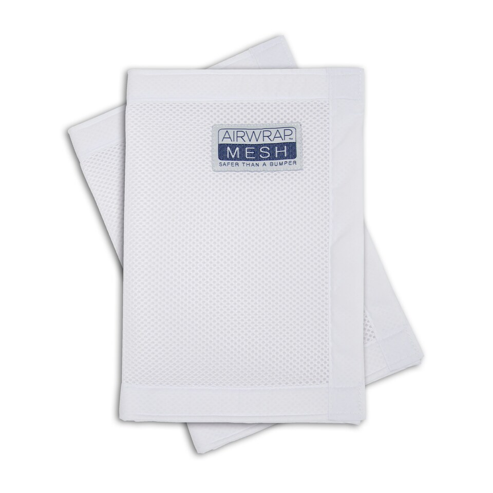 image 1 of Airwrap™ Mesh 2 Sided Cot Liner - Bumper Alternative, White