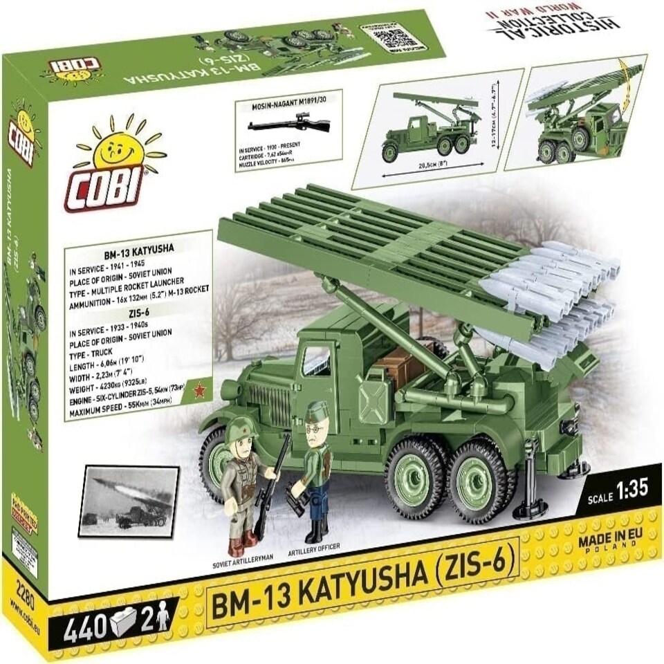 image 1 of Cobi - World War II - BM-13 KATYUSHA (ZIS-6) (440 Pieces)