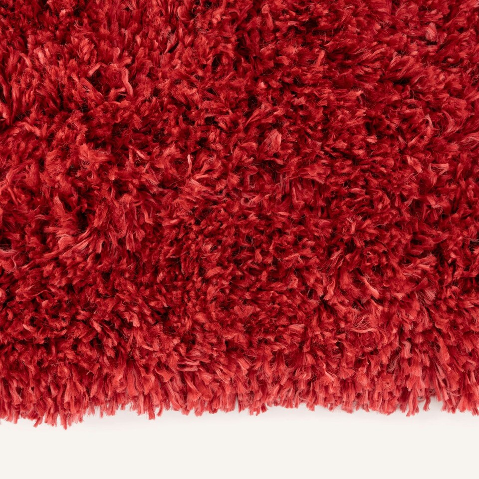 image 1 of KUKOON Red Wine Deep Pile Shaggy Living Room Area Rug 240cm x 330cm