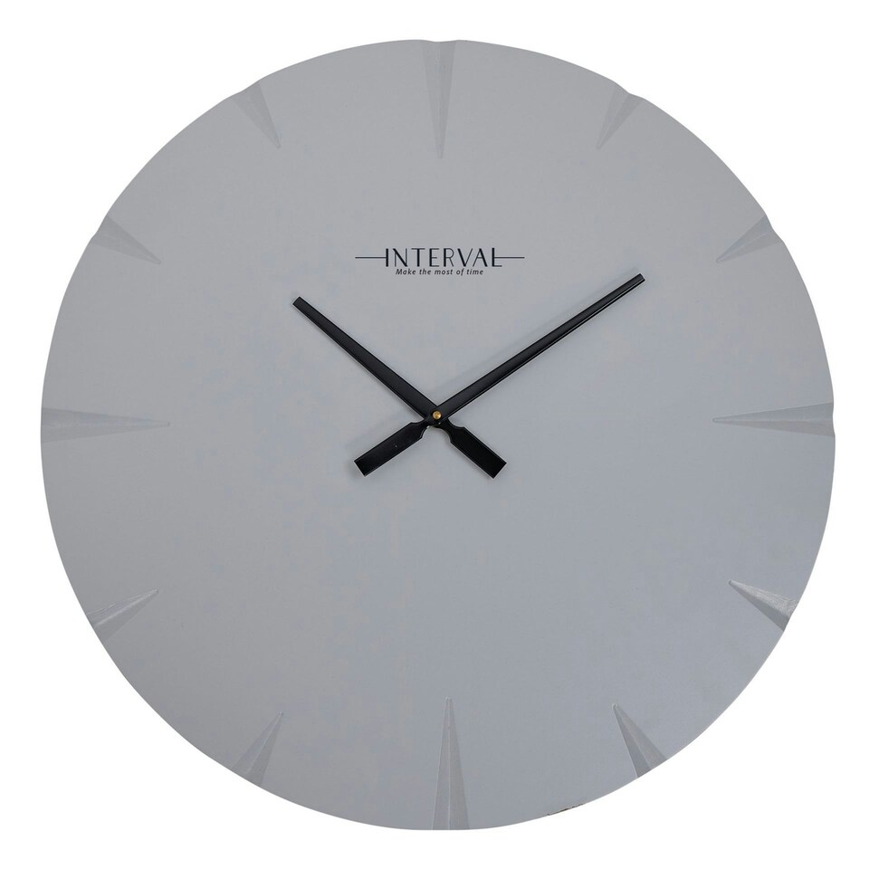 image 1 of Interval Cement Look Wall Clock - 60cm Grey | Cement
