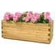 image 3 of Primrose Pine Raised Flower Bed Planed Trough Planter Timber 100cm