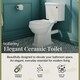 image 3 of Traditional Close Coupled Toilet Pan, Cistern & Soft Close Seat - 820mm x 470mm