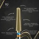 image 2 of IQ Nails Magic ReFresh Tungsten Carbide Nail Drill Bit Cone Shape Standard Cross Cut 6mm ZRN Coating 221RLM HP.040