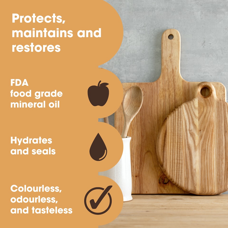 image 1 of Cutting Board Oil (250ml) for Chopping Boards and Butchers Blocks