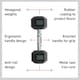 image 3 of Body Revolution Hex Dumbbells 3kg pair
