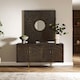 image 1 of "Interiors by Premier Boho Carved Mango Wood Wall Mirror, Eco-Friendly Square Mirror With Weathered Finish, Wooden Mirror " Brown