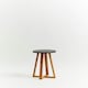 image 2 of Interiors By Premier Stylish Black And Natural Bamboo Round Stool, Durable Bamboo Frame Kitchen Bar Stool, Versatile Bar Stool