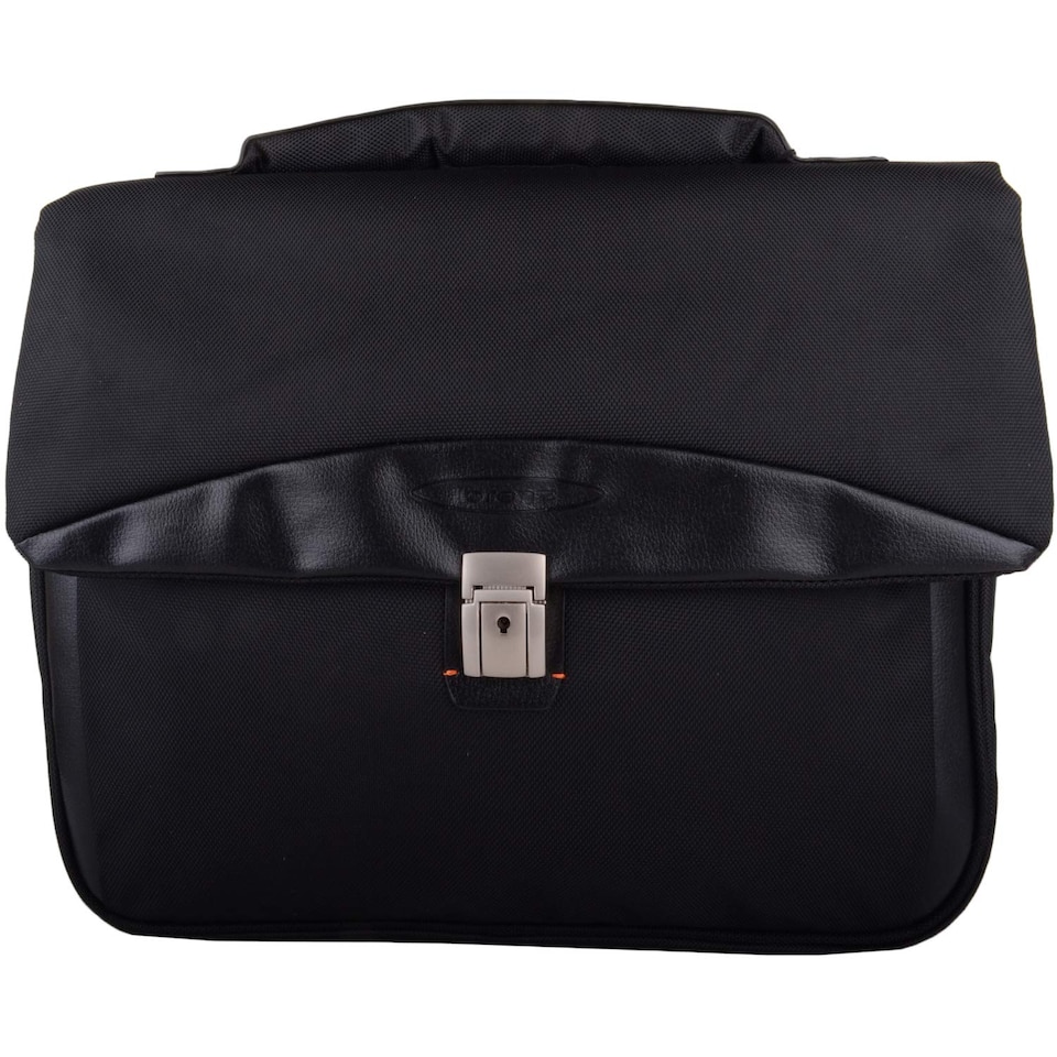 image 1 of Lorenz Large Nylon Business / Travel / Work / Laptop Case / Shoulder Bag | Black | Black