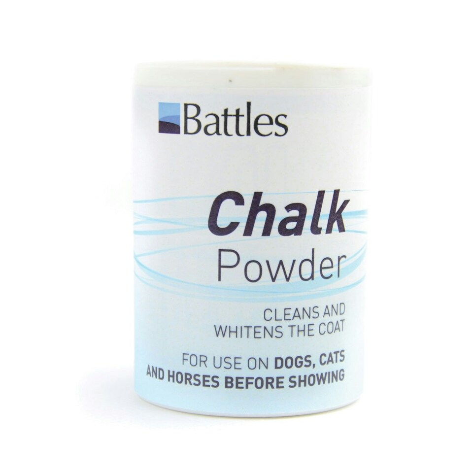 Battles Chalk Powder For Dogs, Cats, And Horses - White - 120g