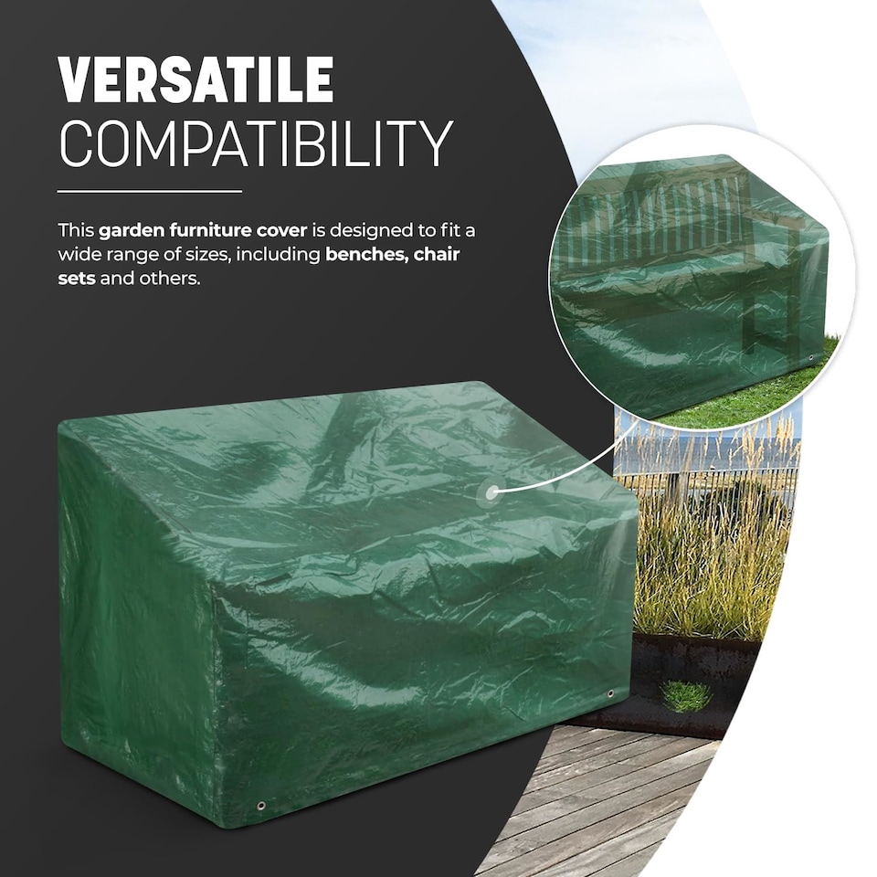 image 1 of Keplin Waterproof Garden Furniture Cover Heavy Duty Polyethylene Brass Eyelets