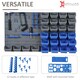 image 5 of DURHAND 44 Pcs On-Wall Garage DIY Storage Unit Pegboard Tool Equipment Blue