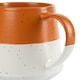 image 5 of Nicola Spring 8 Piece Ceramic Dipped Flecked Plates & Coffee Mugs Set - Burnt Orange