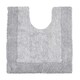 image 2 of Heavyweight Reversible Pedestal Toilet Mat - Charcoal Grey