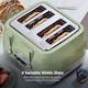 image 3 of Swan Retro Revive Green 4 Slice Toaster