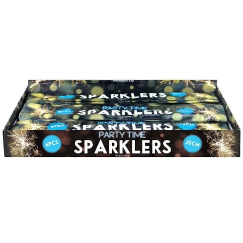 image 1 of 30 Hand Held Sparklers - 25cm - ( 5 Packs of 6 )