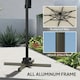 image 8 of Outsunny 3.7 x 2.7 m Cantilever Parasol w/ 360° Rotation, Black 