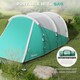 image 8 of Outsunny 3000mm Waterproof Camping Tent with 2 Rooms for 3 Man, Green