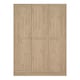image 2 of Brande Wardrobe with 3 Frame Doors in Jackson Hickory Oak
