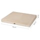image 3 of Skylos Dog Bed Washable Pet Cushion Cage Mattress Crate Mat Non Slip Soft Fleece | Cream | M | M