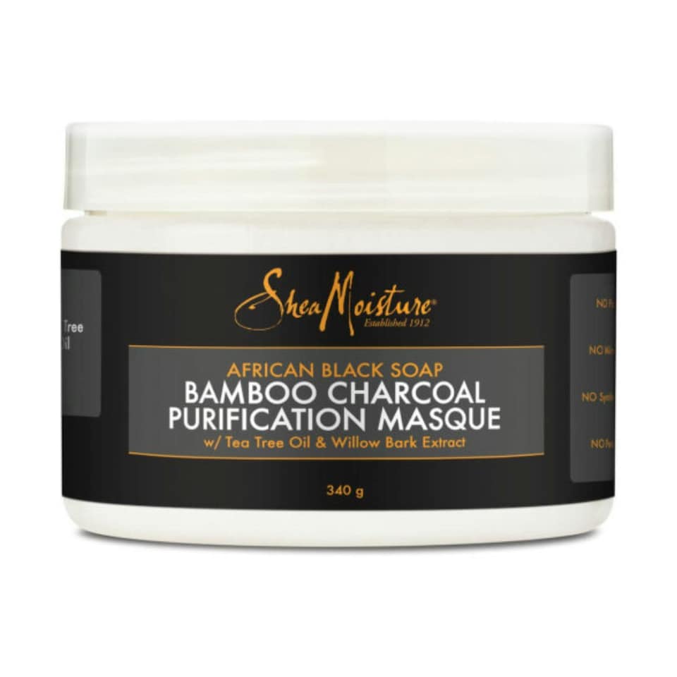image 1 of Shea Moisture African Black Soap Bamboo Charcoal Purification Masque 354ml